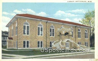 Library - Hattiesburg, Mississippi MS Postcard