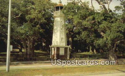 Baldwin Wood Lighthouse - Biloxi, Mississippi MS Postcard