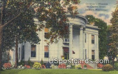 Governor's Mansion - Jackson, Mississippi MS Postcard