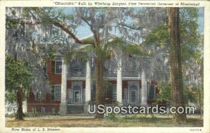 Winthrop Sarget, First Territorial Governor - Misc, Mississippi MS Postcard