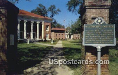 Whitworth College - Brookhaven, Mississippi MS Postcard