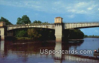 Yazoo River Bridge - Yazoo City, Mississippi MS Postcard