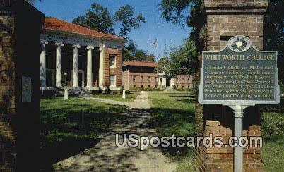 Whitworth College - Brookhaven, Mississippi MS Postcard