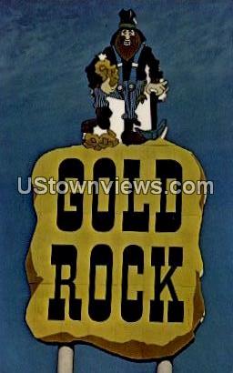 Gold Rock- Gas, Restaurants, Lodging - North Carolina NC Postcard