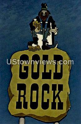 Gold Rock- Gas, Restaurants, Lodging - North Carolina NC Postcard