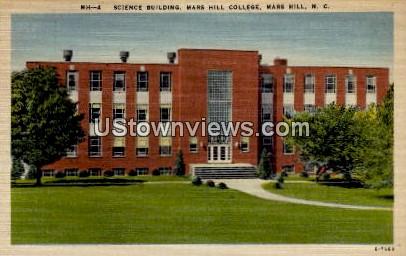 Science Building, Mars Hill College - North Carolina NC Postcard