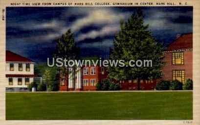 Campus of Mars Hill College - North Carolina NC Postcard