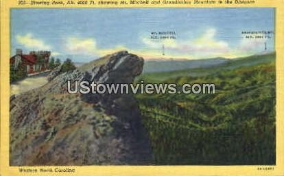 Blowing Rock - Grandfather Mountain, North Carolina NC Postcard