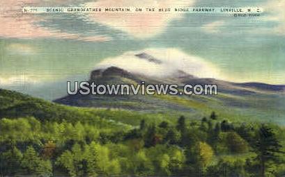 Scenic Grandfather Mountain - Linville, North Carolina NC Postcard