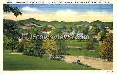 Mars Hill, Bailey Mountain - North Carolina NC Postcard