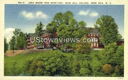Edna Moore Dormitory - Mars Hill, North Carolina NC Postcard