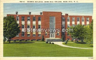 Science Building at Mars Hill College - North Carolina NC Postcard