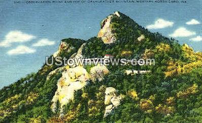 Observation Point - Grandfather Mountain, North Carolina NC Postcard