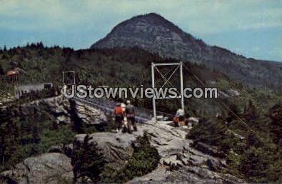 Swinging Bridge - Linville, North Carolina NC Postcard