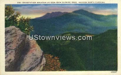 Blowing Rocks - Grandfather Mountain, North Carolina NC Postcard