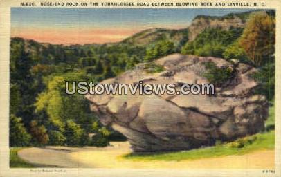 Nose-End Rock - Linville, North Carolina NC Postcard