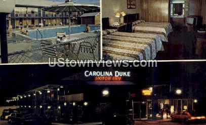 Carolina Duke Motor Inn - Durham, North Carolina NC Postcard