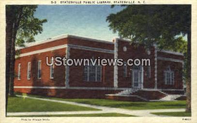 Statesville Public Library - North Carolina NC Postcard