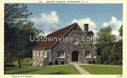 Baptist Church - Ridgecrest, North Carolina NC Postcard