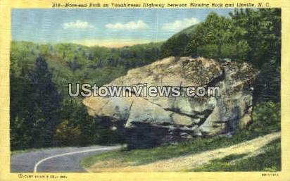 Nose-end Rock, Blowing Rock - Linville, North Carolina NC Postcard
