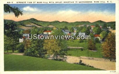 Marks Hill, Bailey Mountain - Mars Hill, North Carolina NC Postcard