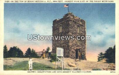 Gove Weather Station - Mount Mitchell, North Carolina NC Postcard