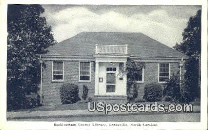 Rockingham County Library - Leakesville, North Carolina NC Postcard