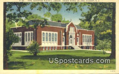 Rudisill Library, Lenoir Rhyne College - Hickory, North Carolina NC Postcard