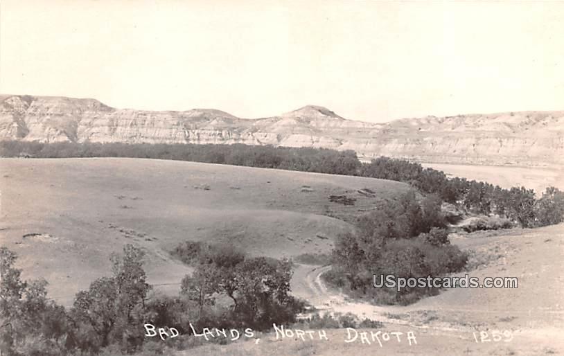 Bad Lands - North Dakota ND Postcard