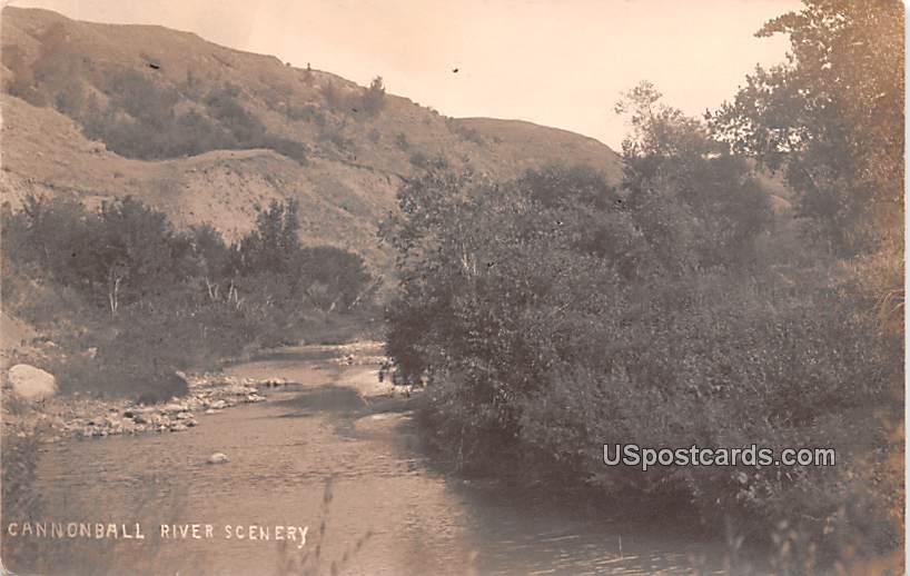 Scenery - Cannonball River, North Dakota ND Postcard