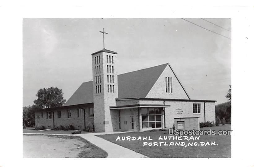 Aurdahl Lutheran - Portland, North Dakota ND Postcard