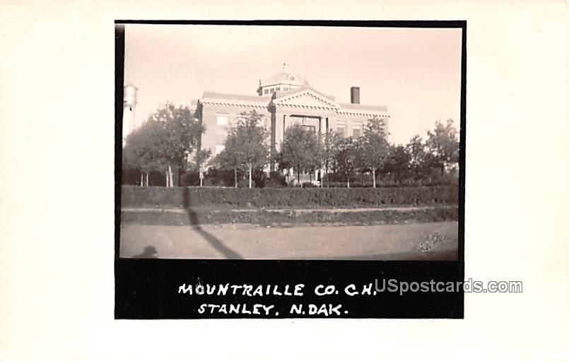 Mountraille County Court House - Stanley, North Dakota ND Postcard