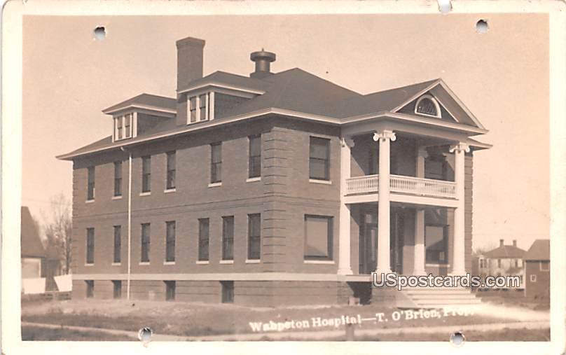Wahpeton Hospital - North Dakota ND Postcard