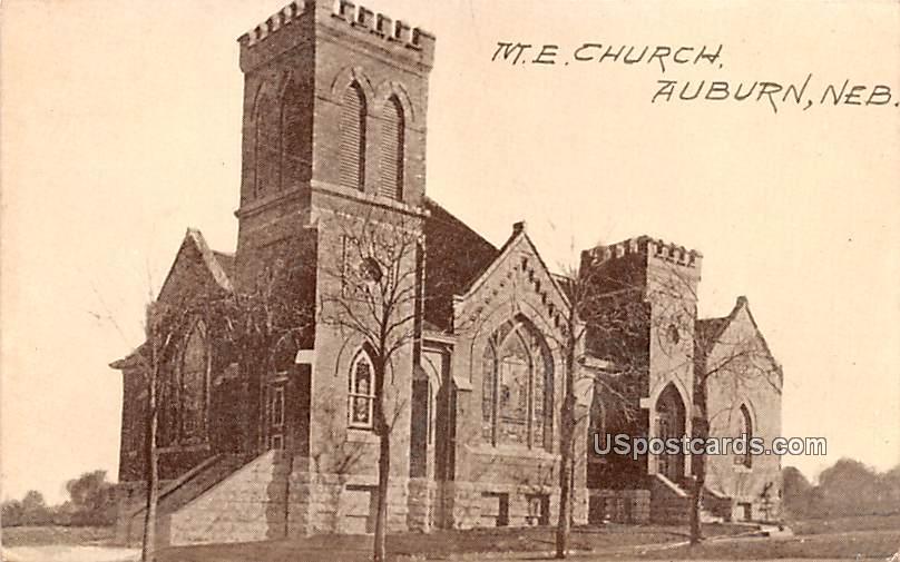 ME Church - Auburn, Nebraska NE Postcard