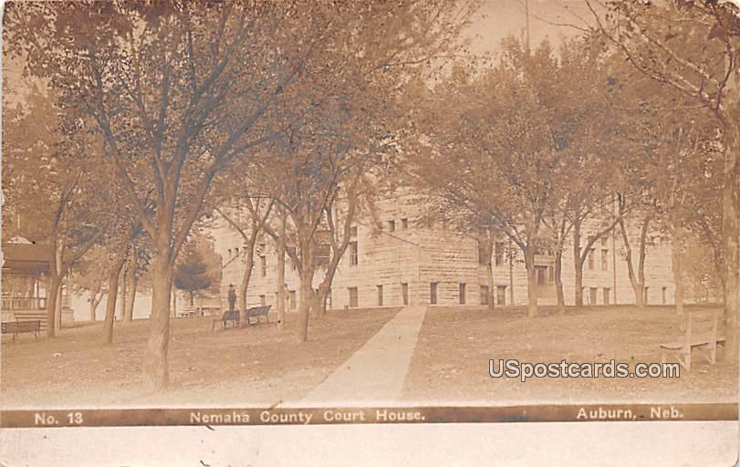 Nemaha County Court House - Auburn, Nebraska NE Postcard