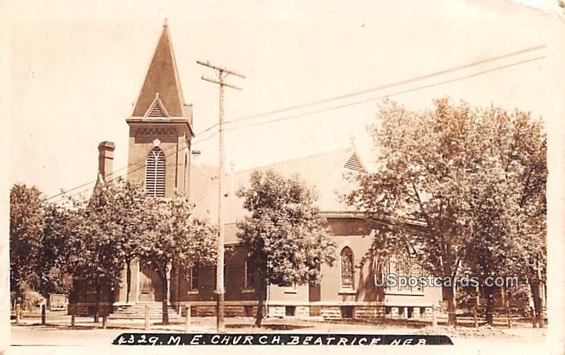 ME Church - Beatrice, Nebraska NE Postcard