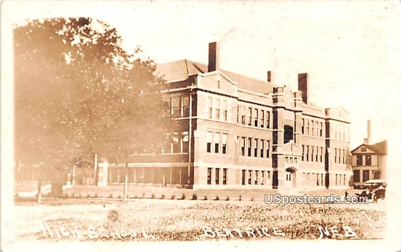 High School - Beatrice, Nebraska NE Postcard
