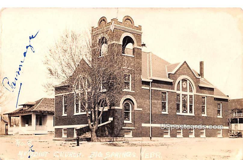 Methodist Church - Big Springs, Nebraska NE Postcard
