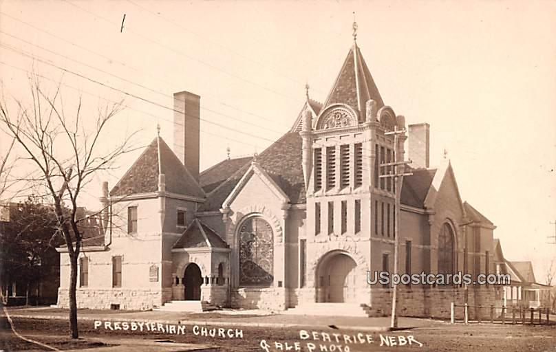 Presbyterian Church - Beatrice, Nebraska NE Postcard