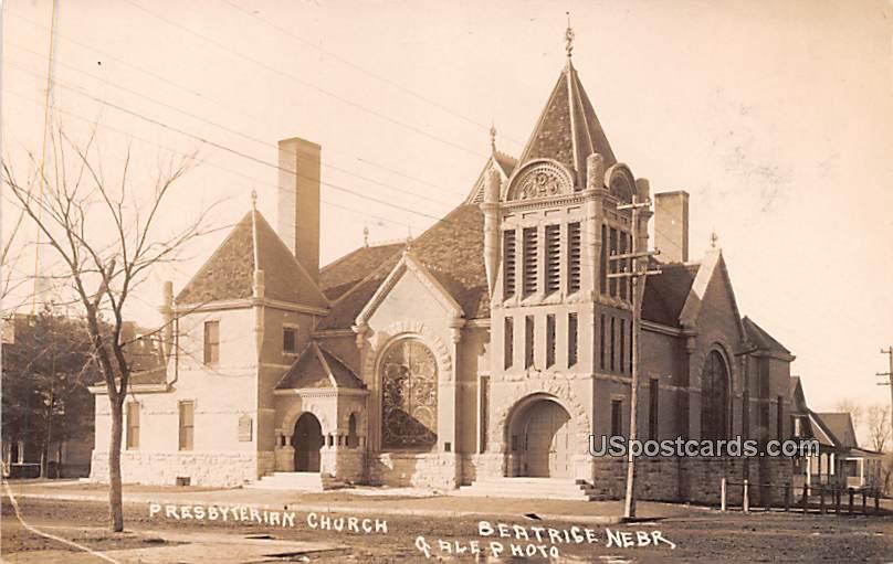 Presbyterian Church - Beatrice, Nebraska NE Postcard