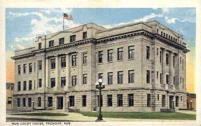 New Court House - Fremont, Nebraska NE Postcard