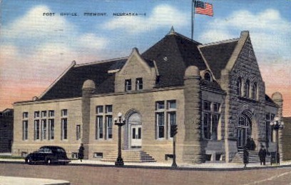 Post Office - Fremont, Nebraska NE Postcard