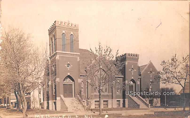 ME Church - Fullerton, Nebraska NE Postcard