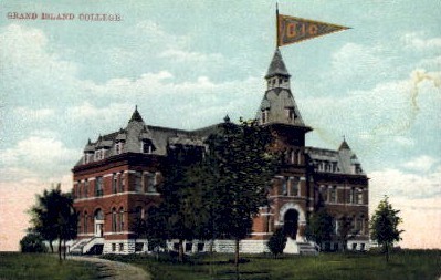 Grand Island College - Nebraska NE Postcard