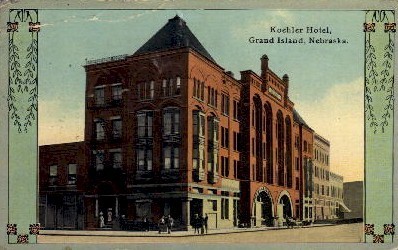Koehler Hotel - Grand Island, Nebraska NE Postcard