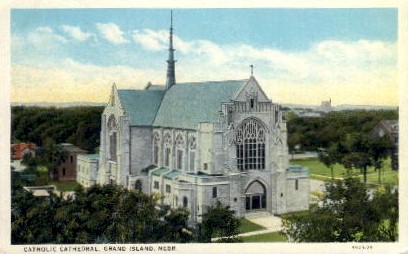 Catholic Church - Grand Island, Nebraska NE Postcard