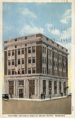 The First National Bank - Grand Island, Nebraska NE Postcard