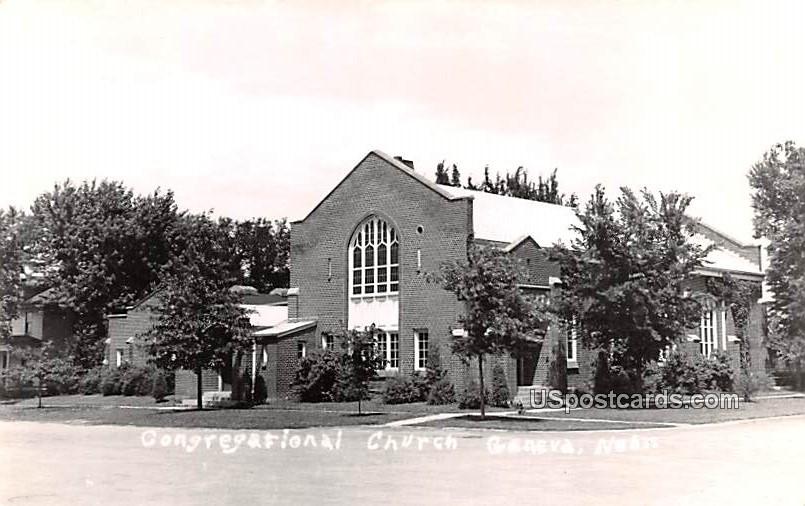 Congregational Church - Geneva, Nebraska NE Postcard