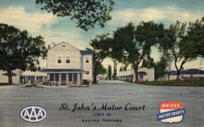 St. John's Motor Court - Kearney, Nebraska NE Postcard