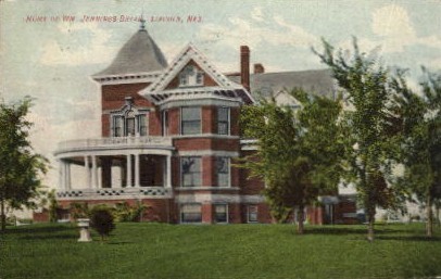 Home of Wm. Jennings Bryan - Lincoln, Nebraska NE Postcard